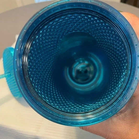 Starbucks Summer 2023 Blue Splash Chrome Bling Studded 24oz Tumbler. NWT. Blingy - Picture 4 of 6